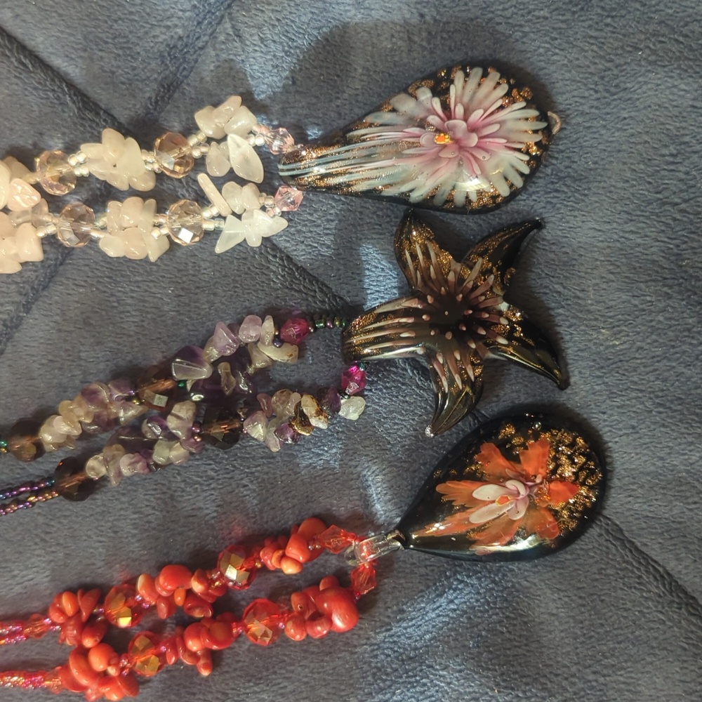 Glass Artisan Necklaces Unique works of art